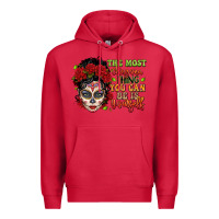 Cardinal the most chingona thing you can be is yourself sug Premium Hoodie - LillyAllenDesigns