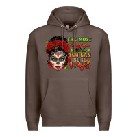 Coffee the most chingona thing you can be is yourself sug Premium Hoodie - LillyAllenDesigns
