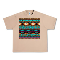 Burro aztec turquoise gemstone seamless pattern Urban Heavy Tee - HRA Design Shop