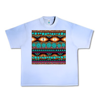 Grape Ice aztec turquoise gemstone seamless pattern Urban Heavy Tee - HRA Design Shop