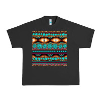 Pigment Black aztec turquoise gemstone seamless pattern Urban Heavy Tee - HRA Design Shop