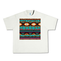 Aztec Turquoise Gemstone Seamless Pattern Urban Heavy Tee | Teevron