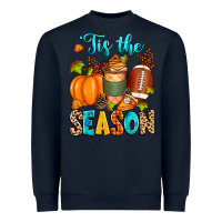 Navy 'tis the season american  football Heavyweight Sweatshirt - Zillion Design Studio