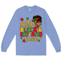 Colony Blue pretty black and educated teacher Long Sleeve Tee - Artiststas