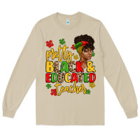 Mushroom pretty black and educated teacher Long Sleeve Tee - Artiststas