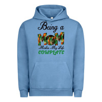Pigment Pebble Blue Being A Mom Makes My Life Complete For dark Urban Hoodie - Bettercallsaul
