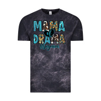 Cloud Black mama of drama boy mom Vintage Tee - Zillion Design Studio