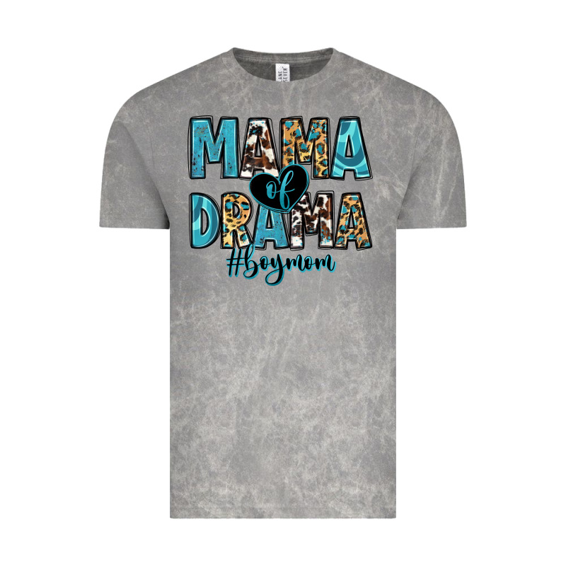 Mama Of Drama Boy Mom Vintage Tee by Zillion Design Studio | Teevron