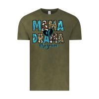 Vintage Olive mama of drama boy mom Vintage Tee - Zillion Design Studio
