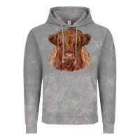 Cloud Rock highland cow Vintage Hoodie - RanaPortraitStore