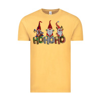 Vintage Mustard ho ho. ho gnomes Vintage Tee - BarkalooDesign