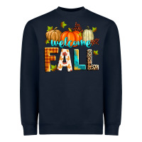 Navy welcome fall Heavyweight Sweatshirt - Zillion Design Studio