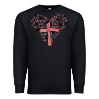 Black retro christian valentine Premium Sweatshirt - MaliasSmallBusiness