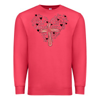 Cardinal retro christian valentine Premium Sweatshirt - MaliasSmallBusiness