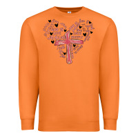 Carrot retro christian valentine Premium Sweatshirt - MaliasSmallBusiness