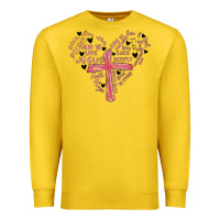 Lemon retro christian valentine Premium Sweatshirt - MaliasSmallBusiness