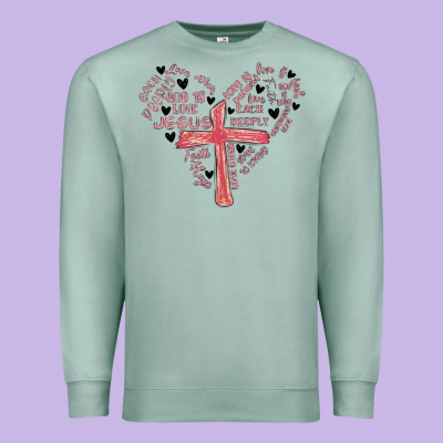 Retro Christian Valentine Premium Sweatshirt Designed By Maliassmallbusiness