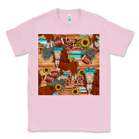 Bubblegum Pink football hereford sunflower seamless pattern Classic Tee - JahusDesignShop