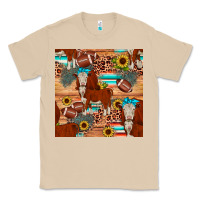 Mushroom football hereford sunflower seamless pattern Classic Tee - JahusDesignShop