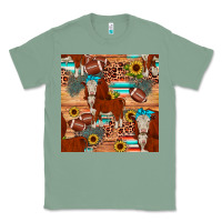 Sage football hereford sunflower seamless pattern Classic Tee - JahusDesignShop