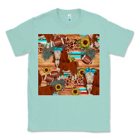 Seafoam football hereford sunflower seamless pattern Classic Tee - JahusDesignShop
