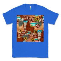 True Royal football hereford sunflower seamless pattern Classic Tee - JahusDesignShop