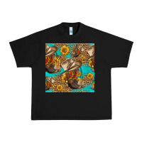 Black western boots and hat seamless pattern Urban Heavy Tee - HRA Design Shop
