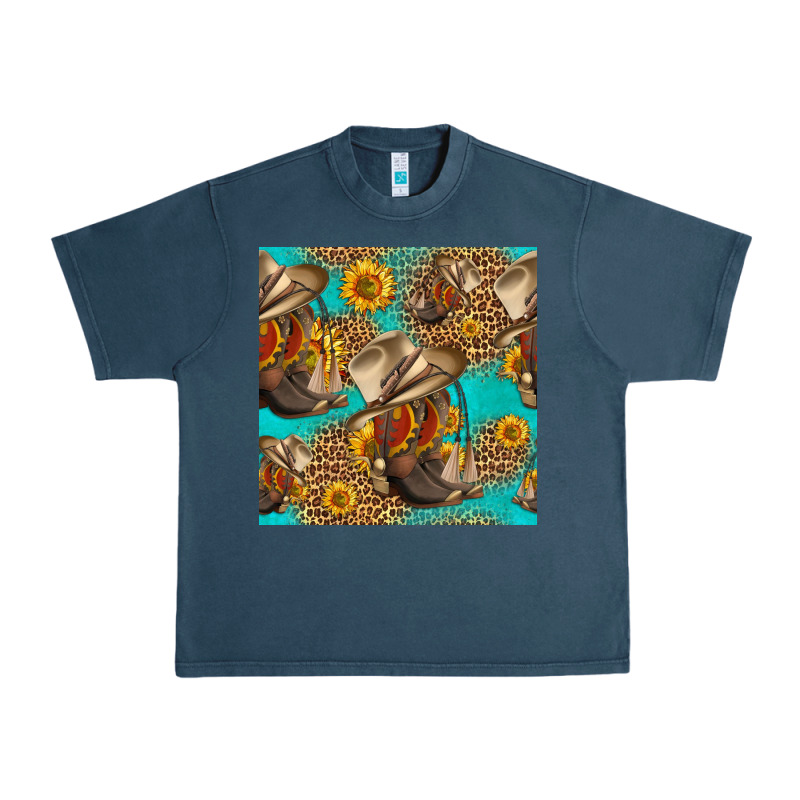 Western Boots And Hat Seamless Pattern Urban Heavy Tee by HRA Design Shop | Teevron