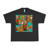 Pigment Black western boots and hat seamless pattern Urban Heavy Tee - HRA Design Shop