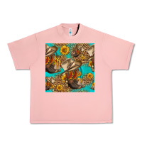 Salmon western boots and hat seamless pattern Urban Heavy Tee - HRA Design Shop
