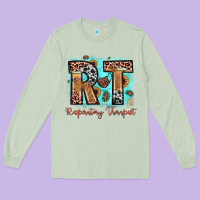 Rt Respiratory Therapist Long Sleeve Tee Designed By Jahusdesignshop