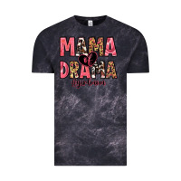 Cloud Black mama of drama girl mom Vintage Tee - Zillion Design Studio
