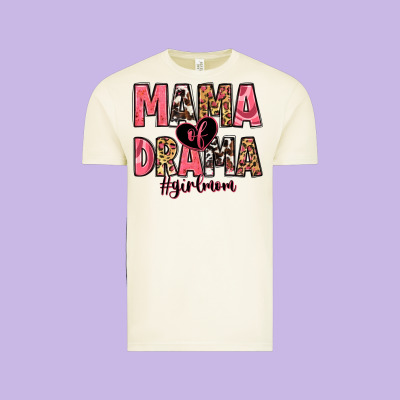 Mama Of Drama Girl Mom Vintage Tee Designed By Zillion Design Studio