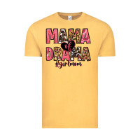 Vintage Mustard mama of drama girl mom Vintage Tee - Zillion Design Studio