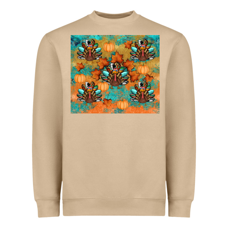 Thanksgiving Turkey Fall Heavyweight Sweatshirt by RanaPortraitStore | Teevron