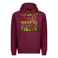 Burgundy salsasip sway cinco de mayo fiesta Premium Hoodie - LillyAllenDesigns