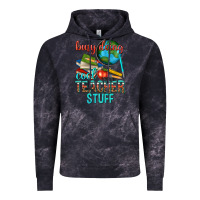 Cloud Black busy doing cool teacher stuff Vintage Hoodie - texasbilliewilder