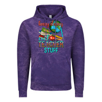 Cloud Purple busy doing cool teacher stuff Vintage Hoodie - texasbilliewilder