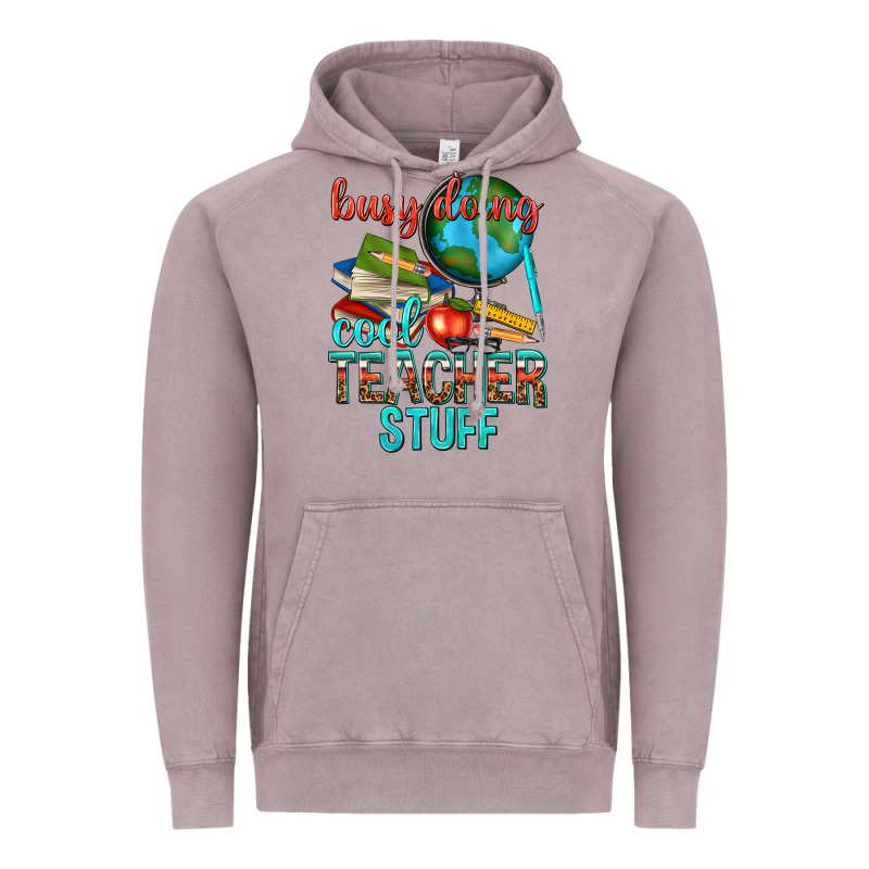 Busy Doing Cool Teacher Stuff Vintage Hoodie by texasbilliewilder | Teevron