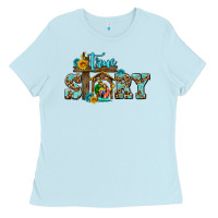 Baby Blue true story jesus and mary wıth god Ladies Tee - AdoDesignShop