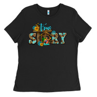 Black true story jesus and mary wıth god Ladies Tee - AdoDesignShop