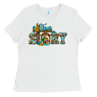White true story jesus and mary wıth god Ladies Tee - AdoDesignShop