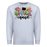 Heather Grey office squad Premium Sweatshirt - MaliasSmallBusiness
