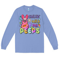 Colony Blue chillin' with my peeps Long Sleeve Tee - Artiststas