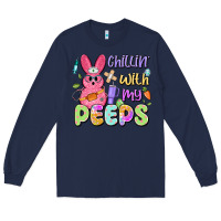 Navy chillin' with my peeps Long Sleeve Tee - Artiststas