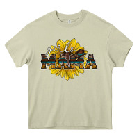 Mossy girls mama sunflower Heavy Core Tee - RacoonDesign
