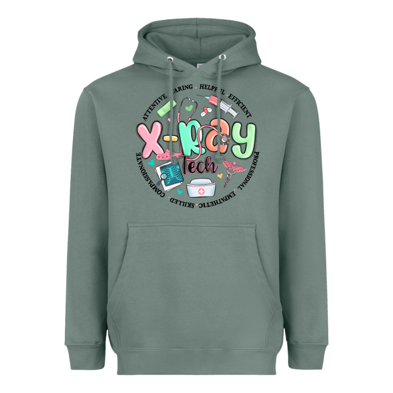 X Ray Tech Heavyweight Hoodie by MaliasSmallBusiness | Teevron