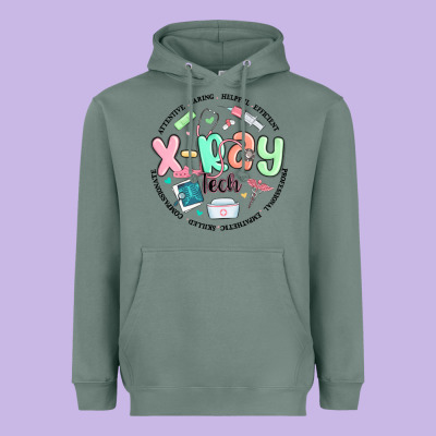 X Ray Tech Heavyweight Hoodie Designed By Maliassmallbusiness