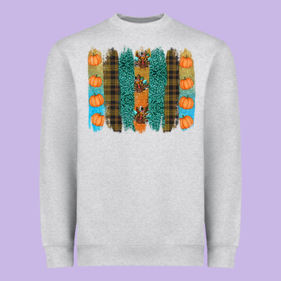 Thanksgiving Brushstrokes Heavyweight Sweatshirt Designed By Ranaportraitstore