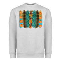 Heather Grey thanksgiving brushstrokes Heavyweight Sweatshirt - RanaPortraitStore